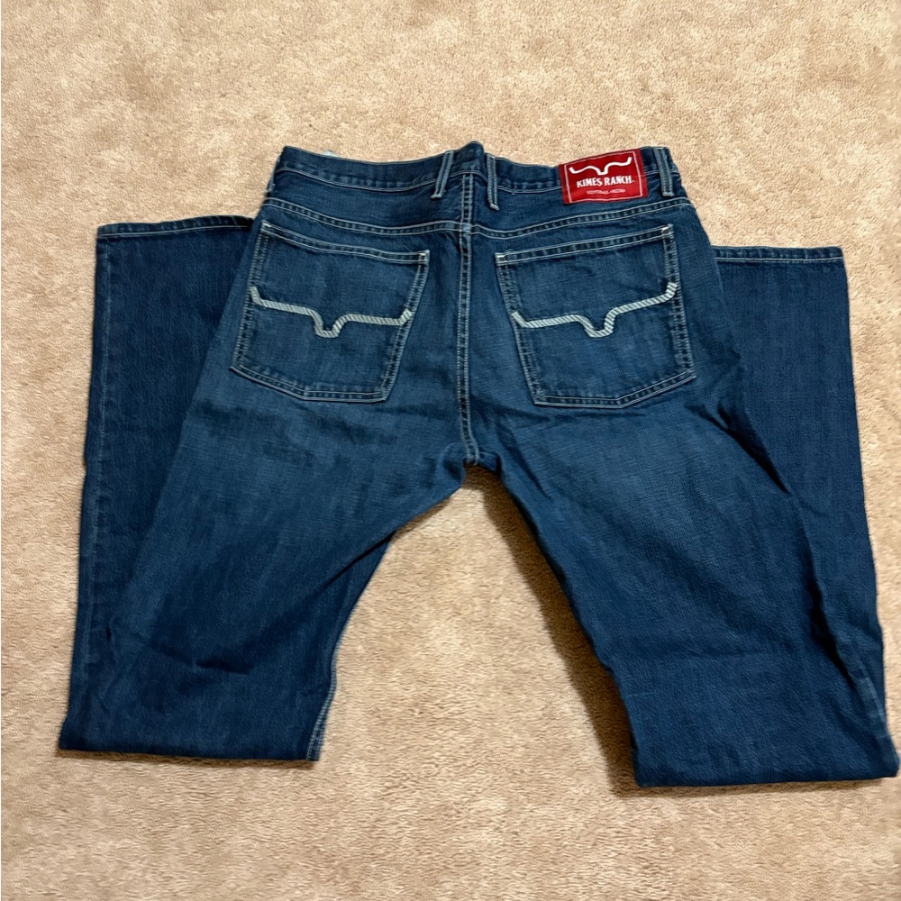 Kimes Ranch Men's Relaxed Dark Blue Jeans